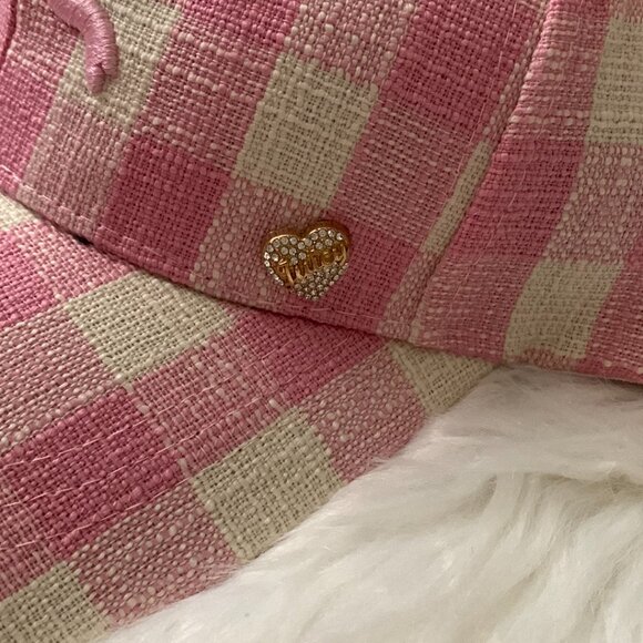 JUICY COUTURE Bow, Houndstooth, Tweed Baseball Caps Set of 3 NEW - Picture 5 of 9